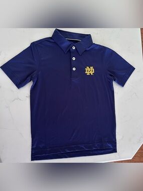 johnnie-O Notre Dame Boys Polo shirt Size 7